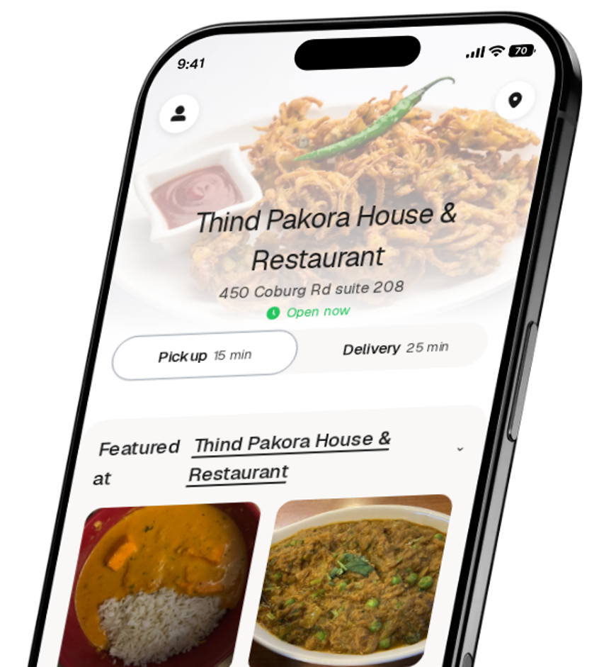 Thind Pakora House & Restaurant app preview